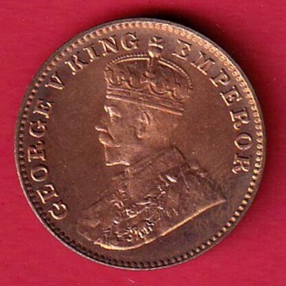 "UNC" BRITISH INDIA 1927 ONE QURTER ANNA GEORGE VI COPPER COIN:- F8222 - Image 2