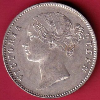 EAST INDIA COMPANY 1840 DIVIDED LEGEND VICTORIA QUEEN ONE RUPEE SILVER COIN– FC6225