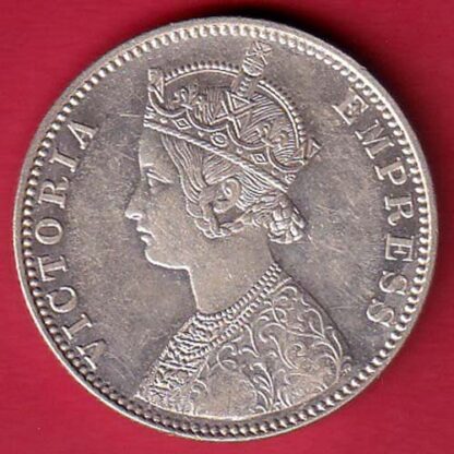 British india 1901 victoria empress one rupee scarce silver coin – FC6236 - Image 2
