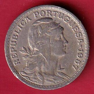 Portugal 50 centavos 1957 coin  - FC6291