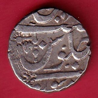 Maratha Conf. Shah Alam II Poona mint One Rupee silver coin- FC6309