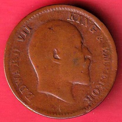 british india 1907 edward vii one quarter anna copper coin – FC6327 - Image 2