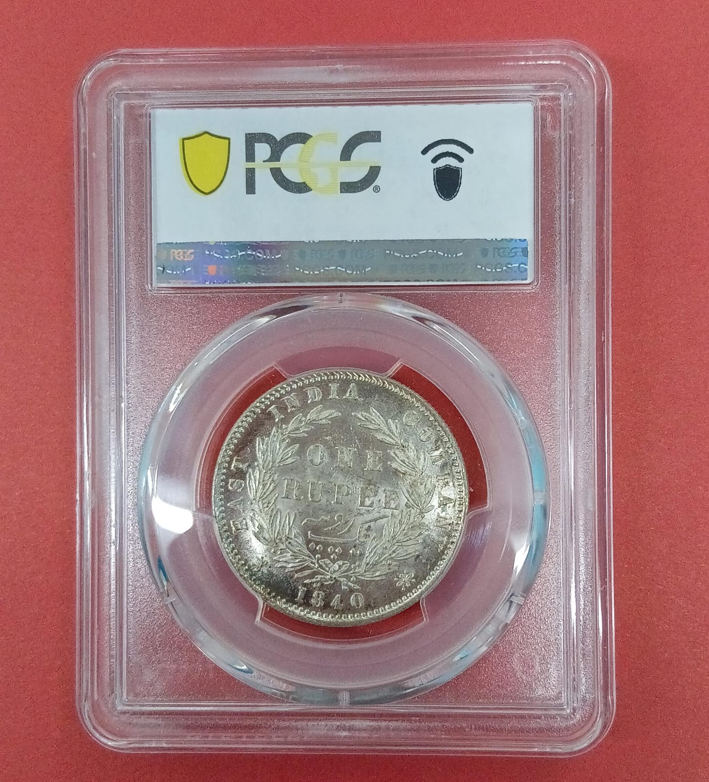 EAST INDIA COMPANY 1840 (C OR B) PCGS MS62 INDIA BRITISH SW-3.33 238833.62/49975020– FC6396