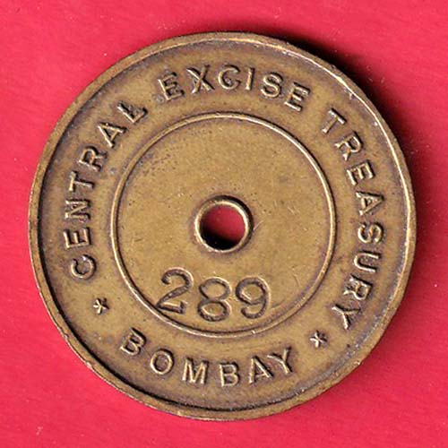 bank token: central excise tresury bombay government of india – FC6410