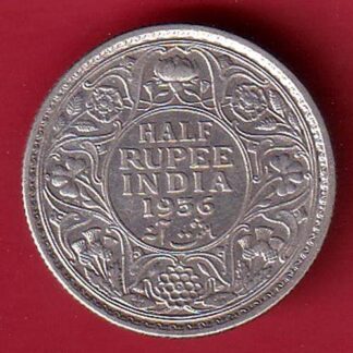 British India king geoge v 1936 HALF Rupee silver coin – FC6414