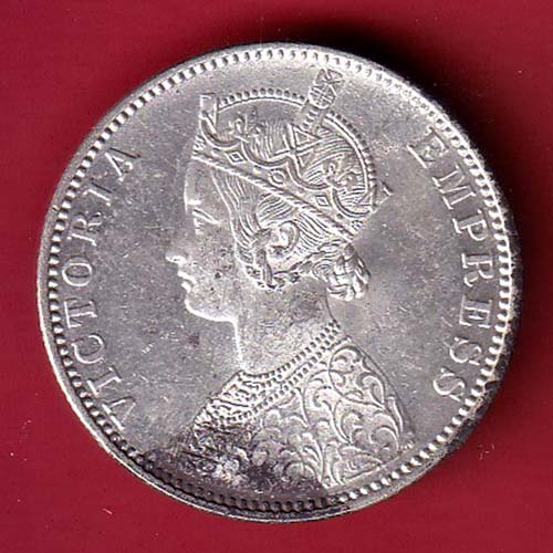 british india 1900 victoria empress one rupee silver coin – FC6451 - Image 2
