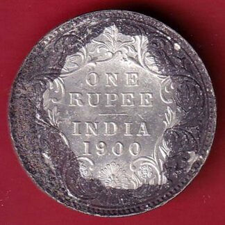 british india 1900 victoria empress one rupee silver coin – FC6451