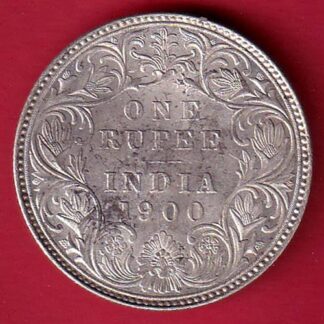 british india 1900 victoria empress one rupee silver coin – FC6455