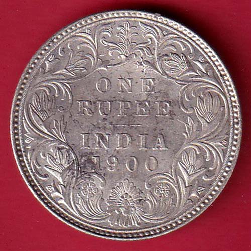 british india 1900 victoria empress one rupee silver coin – FC6455