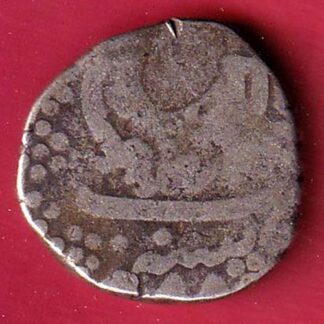 baroda state khande rao one rupee silver coin- f8336