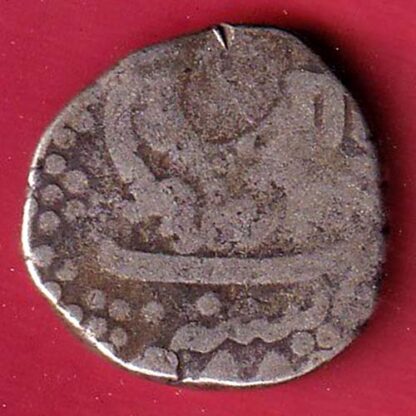 baroda state khande rao one rupee silver coin- f8336