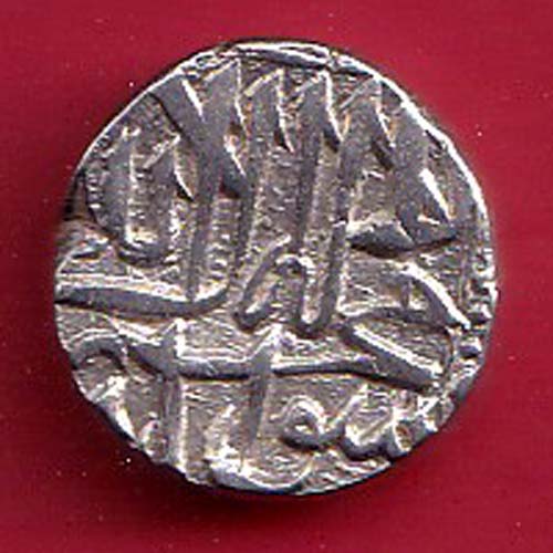MUGHALS MOHD. AKBAR MAHMUDI SILVER COIN- f8301 - Image 2