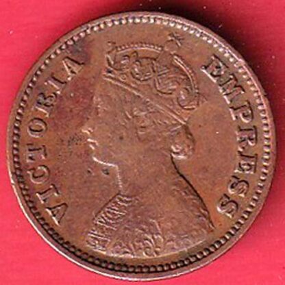british india 1901 victoria empress 1/2 pice copper coin – FC6554 - Image 2