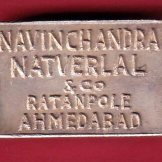 SILVER BAR : WEIGHT :- 49.84 NAVINCHANDRA NATVARLAL AND CO. RATAN POLE AHMEDABAD FINE 9999.0.– FC6677