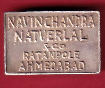 SILVER BAR : WEIGHT :- 49.84 NAVINCHANDRA NATVARLAL AND CO. RATAN POLE AHMEDABAD FINE 9999.0.– FC6677