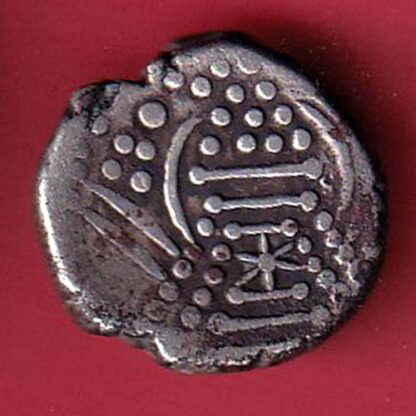 ANCIENT INDIA GADHAYA DYNASTY KING PORTRAIT COIN  – FC6509 - Image 2