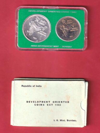 “Development Oriented Coins Set – 1982” issued by the India Government Mint, Bombay – FC6620 - Image 2