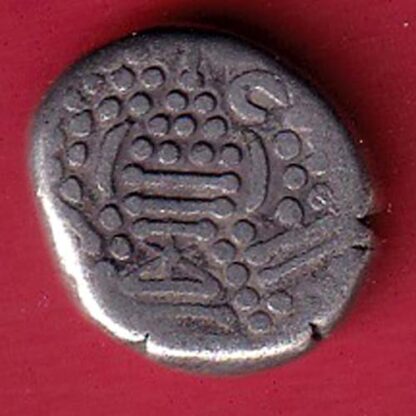 ANCIENT INDIA GADHAYA DYNASTY KING PORTRAIT COIN – FC6525 - Image 2