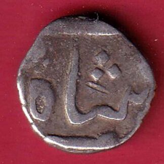 BROACH STATE CROSS MARK half RUPEE Silver Coin– FC6532