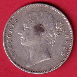 EAST INDIA COMPANY 1840 DIVIDED LEGEND VICTORIA QUEEN ONE RUPEE SILVER COIN – FC6564