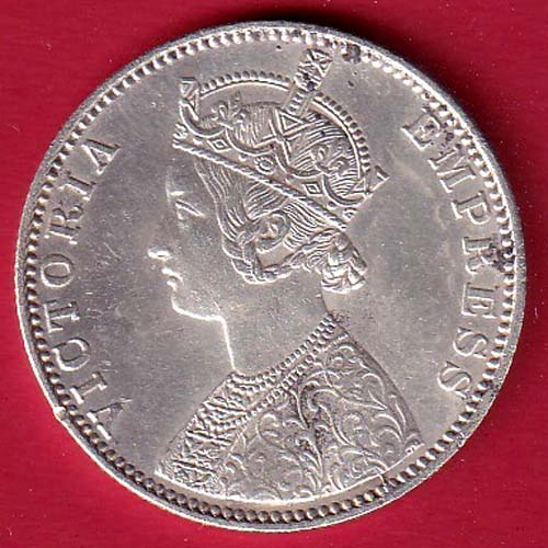 British india 1901 victoria empress one rupee scarce silver coin – FC6565 - Image 2