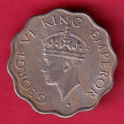 british india 1946 george vi one annas coin – FC6586 - Image 2