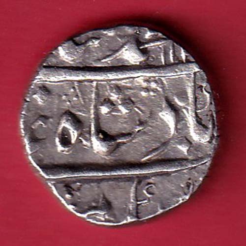 mughals ry 8 mo.shah arkat mint one rupee silver coin – FC6618 - Image 2