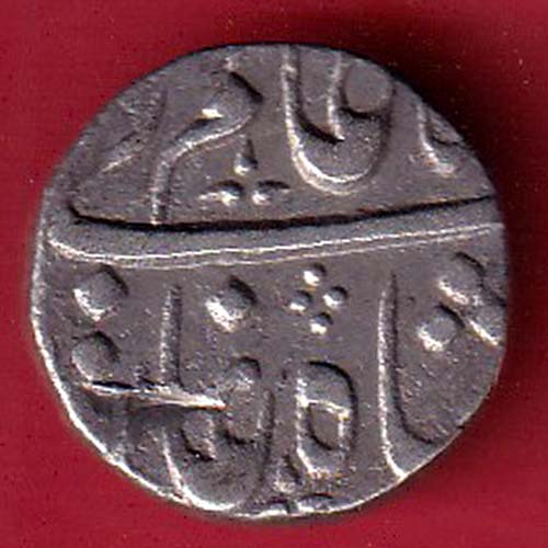 MARATHA CONF ANKUSHI MARK “DOUBLE FLAG” AHEMEDABAD MINT half RUPEE SILVER COIN- FC6708 - Image 2