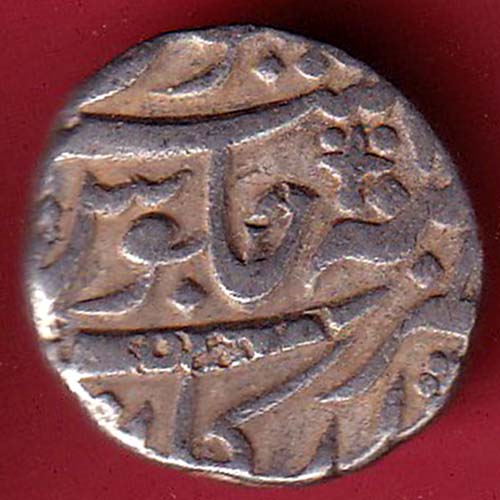 mughals mo.shah arkat mint one rupee silver coin – FC6776