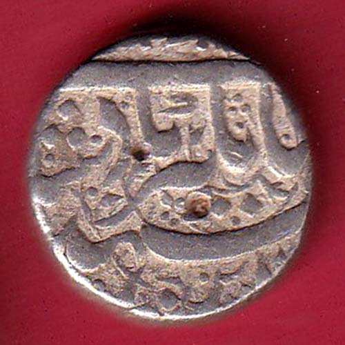 Mughals Jahangir Ahmednagar Mint One Rupee Silver coin:- f8420 - Image 2