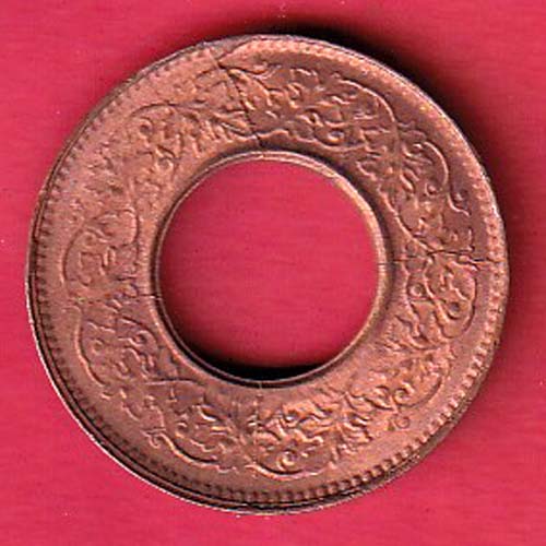 British india king george vi 1944 one pice beautiful copper Coin – F8450 - Image 2