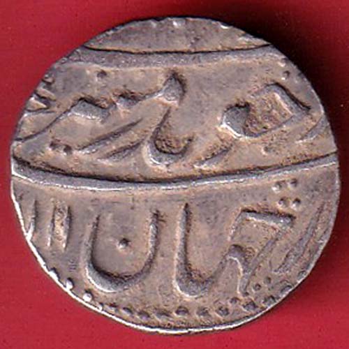 mughals ry 43 aurangzeb lucknow mint one rupee beautiful silver coin – FC7009 - Image 2