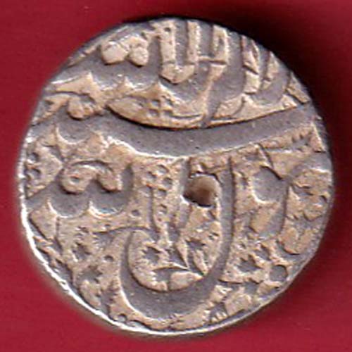 Mughals Jahangir Ahmednagar Mint One Rupee Silver coin – FC7010 - Image 2