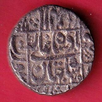 mughls shahjahan one rupee silver coin–f8515