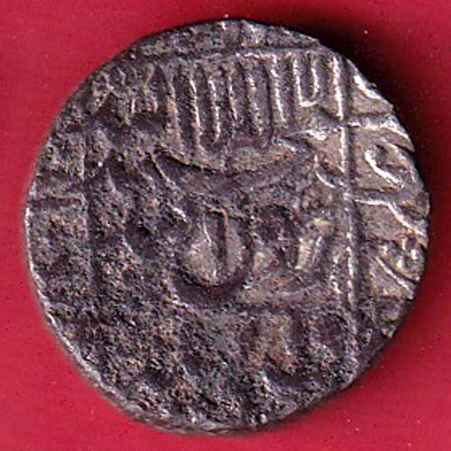 mughls shahjahan one rupee silver coin–f8515 - Image 2