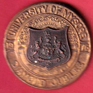 token :​ UNIVERSITY OF MYSORE 1976 DIAMOND JUBILEE   -  F8524