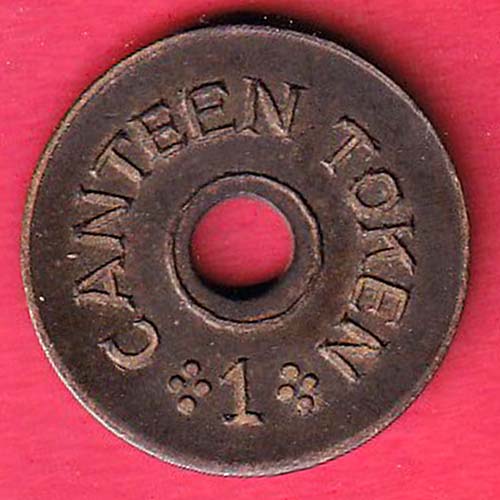 CANTEEN TOKEN – D.C.C. SIKA CANTEEN TOKEN– f8547 - Image 2