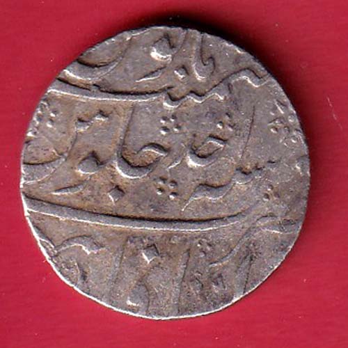 mughal farukshiyar itawa mint one rupee silver coin – f8573 - Image 2