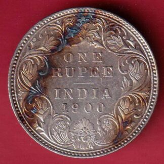 british india 1900 victoria empress one rupee silver coin – FC6903