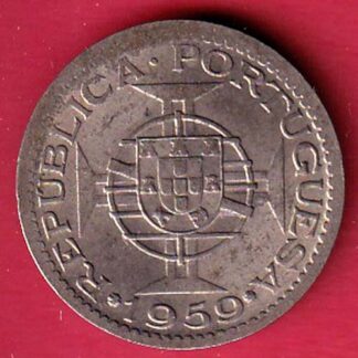 PORTUGUESE INDIA GOA 1 ESCUDO 1959 COIN– FC6917