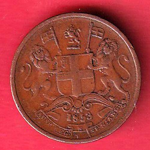 east india company ½ Pice beautiful copper coin – FC6919