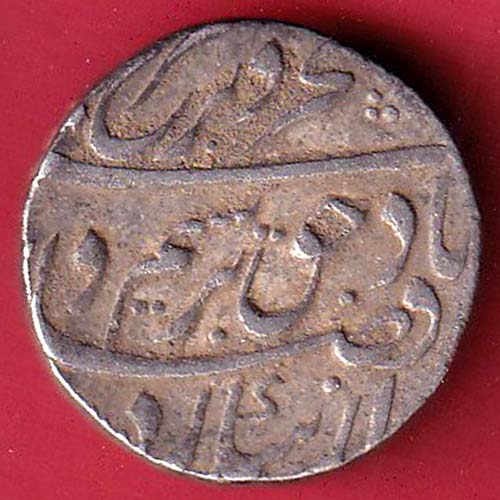 mughals farrukhsiyar ajmer mint one rupee silver coin – FC7030 - Image 2