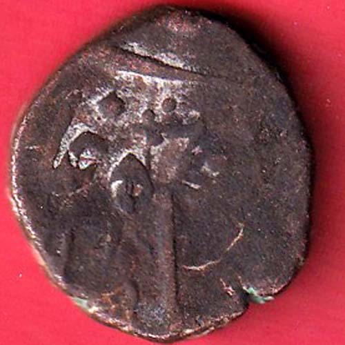 baroda state beautiful one paisa "DOUBLE STRUCK FLOWER" copper coin – FC7040