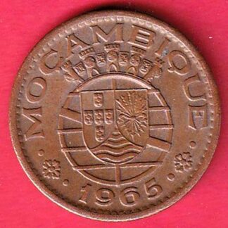 Mozambique 1 escudo 1965 copper coin – FC7052