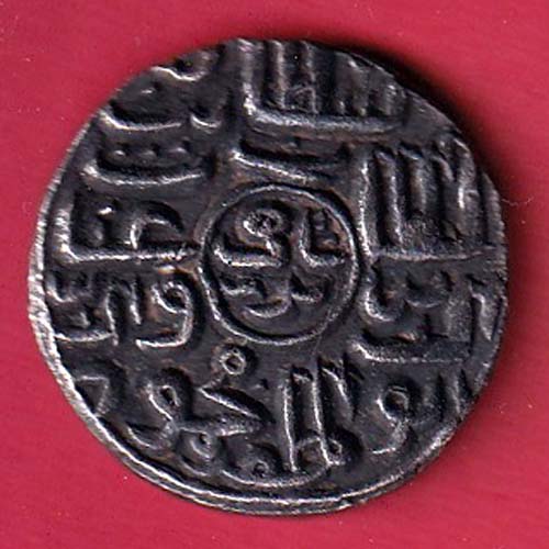 “RARE VERIETY” Bengal Sultan Ghiyath Al Din Mahmud BADAR SHAHI "FATAHABAD Mint" one rupee silver coin– FC7074