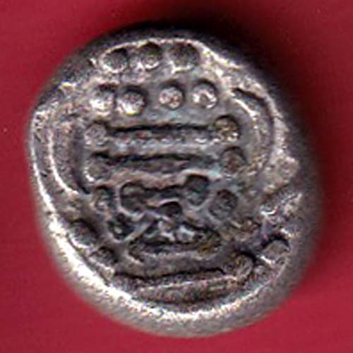 ANCIENT INDIA GADHAYA DYNASTY KING PORTRAIT COIN – FC7137 - Image 2
