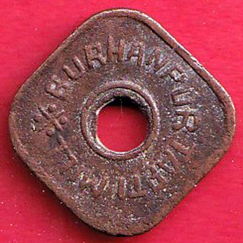 CANTEEN TOKEN: BURHANPUR TAPTI MILLS – f8674 - Image 2