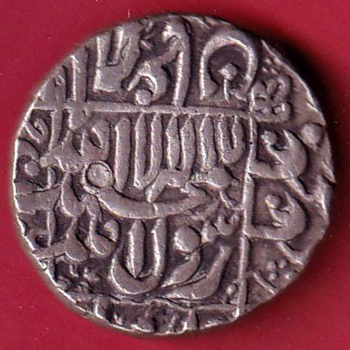 mughals shahjahan one rupee silver coin –f8677 - Image 2