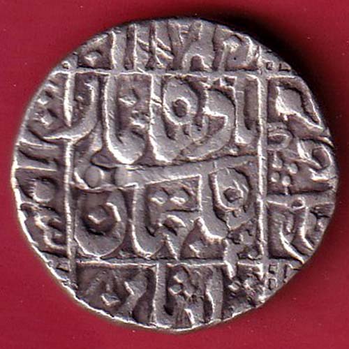 mughals shahjahan one rupee silver coin –f8677