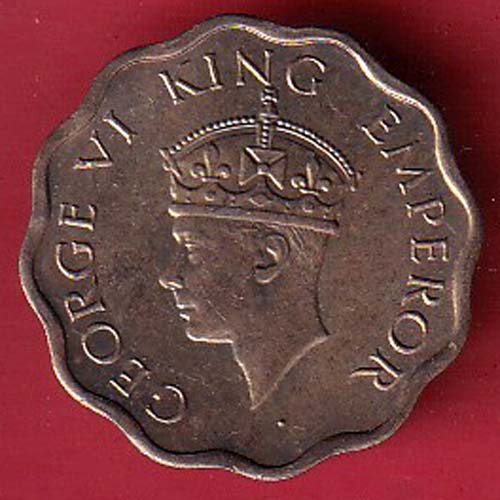 british india 1941 one anna george vi coin –f8699 - Image 2